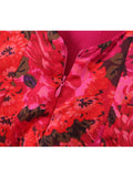 Gwmlk Summer Women Vintage Floral Print Wire Bra Halter Sling Sexy Dress Fashion Backless Ladies Night Out Party Mini Robe