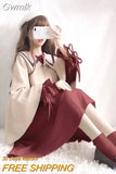 Gwmlk 2 Piece Dress Set Women Long Sleeve Crop Tops + Casual Midi Dress 2023 Spring Autumn Slim Lady Japan Korean Suits