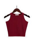 gwmlk 2023 New Women Sexy Cotton Crop Top Crop Bustier Multicolor Sleeveless Cropped Blusas Vest Tank Top Camisole 14 Colors