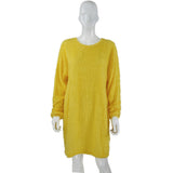 Gwmlk Autumn / Winter Ebaywish Fashionable Women's Dress With Long Sleeves, Round Neck And Loose Plush Dress