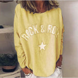 Gwmlk New Autumn And Winter Women's T-Shirt 2024 Is A Hot Seller Of Printed Diamond-Encrusted Round Collar Long-Sleeved Sweaters