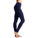 Gwmlk Style Brushed Pants Bottoming Trousers Thin Solid Color Skinny Tight Yoga Pants