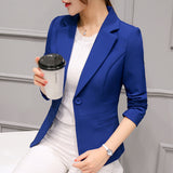 Gwmlk Spring And Autumn New Chic Professional Suit Long-Sleeved Korean Version Slim And Slim Small Suit Jacket Women's Short Style