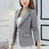 Gwmlk Cai Daifei 2024 Spring / Summer New Small Suit Korean Version Suit Slim Solid Color Long Sleeves Thin Women's Coat