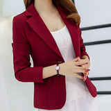 Gwmlk Cai Daifei 2024 Spring / Summer New Small Suit Korean Version Suit Slim Solid Color Long Sleeves Thin Women's Coat