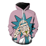 Gwmlk 3D Printed Hooded Sweaters Creative Fashion Sports Large Size Male And Female Parodies Of Doctor's Head Long-Sleeved Sweaters