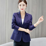 Gwmlk Cai Daifei 2024 Spring / Summer New Small Suit Korean Version Suit Slim Solid Color Long Sleeves Thin Women's Coat