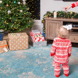 Gwmlk Popular Style Christmas Parent-Child Suit Printed Household Pajamas Two-Piece Set Of LQ3066