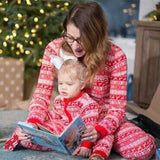 Gwmlk Popular Style Christmas Parent-Child Suit Printed Household Pajamas Two-Piece Set Of LQ3066