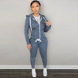 Gwmlk Women's Y2K 2 Piece Tracksuit Set Warm Velour Jogger Sweat Outfits Hoodie + Sweatpants with Pockets Full Zip Sportswear  Winter