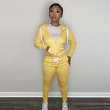 Gwmlk Women's Y2K 2 Piece Tracksuit Set Warm Velour Jogger Sweat Outfits Hoodie + Sweatpants with Pockets Full Zip Sportswear  Winter