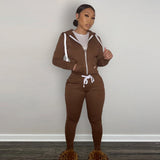 Gwmlk Women's Y2K 2 Piece Tracksuit Set Warm Velour Jogger Sweat Outfits Hoodie + Sweatpants with Pockets Full Zip Sportswear  Winter