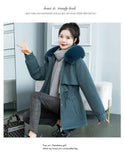 Jacket Female Long Style 2024 New Velvet Pie To Overcome Cotton-Padded Jacket Korean Version Loose Down Cotton Jacket Winter Coat