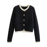 Gwmlk Spring Button Button Knitted Cardigan Jacket Xiaoxiang Style Women's Sweater 6427034