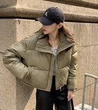 Wears Down Cotton Jacket Female 2024 New Short PU Leather Winter Coat Small Padded Clothes Padded Jacket Female