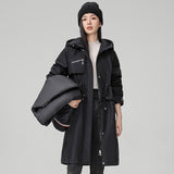 Inner Bile Pie To Overcome The Female 2024 New Winter Plus Velvet And Thick Warm Cotton-Padded Jacket Coat In The Long Cotton Clothes