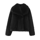 Gwmlk New Artificial Fur Effect Short Style Fashion Coat 4360240