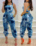 Gwmlk Independent Station 2024 New Printed Strap Jumpsuit In Stock