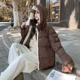 A Color Bread Suit Hooded Korean Version Cotton-Padded Clothes Female Loose Winter Thick Fashionable Versatile Warm Coat Temperament Tide