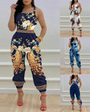 Gwmlk Independent Station 2024 New Printed Strap Jumpsuit In Stock