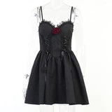 Gwmlk Winter Dress New Style Dress Dark Style Jacquard A Pendulum Back Halter Dress