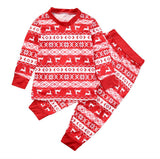 Gwmlk Popular Style Christmas Parent-Child Suit Printed Household Pajamas Two-Piece Set Of LQ3066