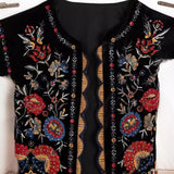 Gwmlk And Winter New Embroidered Velvet Fashion Cardigan Vest