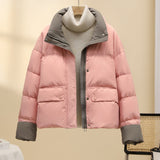 2024 New Korean Version Loose Cotton-Padded Coat And Thick Cotton-Padded Jacket