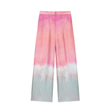 Gwmlk New Tie-Dye Printed Shirt 8339211 Casual Pants 8200202