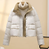 2024 New Korean Version Loose Cotton-Padded Coat And Thick Cotton-Padded Jacket