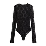 Gwmlk New Lace Jumpsuit 0219816 Split Design Leggings 4661529