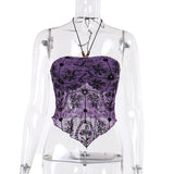 Gwmlk Spring New Sexy Hot Girl Blouse Temperament Slim Hanging Neck Flocking Sling With Chest Vest Girl