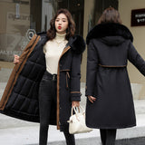 Dress Three Wear Detachable Pie To Overcome The New Down Cotton Clothes Waist Show Thin And Thick Cotton Coat