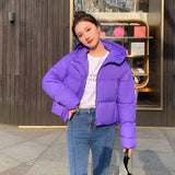 Cotton Clothes Women's Short Style 2024 Winter New Thickened Loose Stand Collar Bread Clothing Cotton-Padded Clothes Small Coat Tide