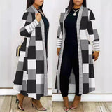 Gwmlk Independent Station Fashion Printing Long-Sleeved Spliced Coat Women's Wear Spot