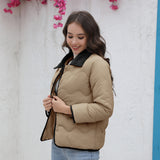 Gwmlk Station New Cotton-Padded Clothes Ins Cotton-Padded Light Cotton-Padded Jacket 2024 Spring And Autumn Fashionable Ladies' Small Fragrant Style Jacket