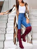 Gwmlk Autumn And Winter Women's Wear New Long-Sleeved Printing Long-Style Leisure Long-Style Coat