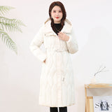 Winter Coat Down Cotton Clothes In The Long Foreign Style Middle-Aged Cotton-Padded Clothes Women's 2024 New Thickened Cotton-Padded Jacket