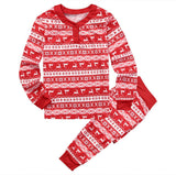 Gwmlk Popular Style Christmas Parent-Child Suit Printed Household Pajamas Two-Piece Set Of LQ3066