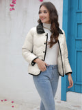 Gwmlk Station New Cotton-Padded Clothes Ins Cotton-Padded Light Cotton-Padded Jacket 2024 Spring And Autumn Fashionable Ladies' Small Fragrant Style Jacket