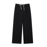 Gwmlk New Double Waistband Wide-Legged Pants Casual Pants 1608225