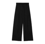 Gwmlk Back Collar Vest 8364532 Pleated Wide Leg Trousers 8365532 Suit