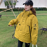 Warm Outdoor Assault Jacket And Cotton Coat Female 2024 New Autumn And Winter Cotton-Padded Jacket Couples Work Clothes Cotton-Padded Clothes