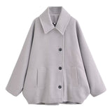 Gwmlk And Winter New Wool Blended Short Coat Coat 8353724