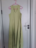 Gwmlk Spring V-Collar Sleeveless Dress Avocado Dress 1232650001