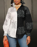 Gwmlk Independent Station New Fashionable Printed Ladies' Long-Sleeved Shirts From Stock