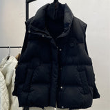 Winter New Style Padded Jacket Female Korean Version Loose Wear Vest Vest European Goods Thick Warm Short Coat