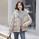 2024 New Korean Version Loose Cotton-Padded Jacket Small Cotton-Padded Jacket Coat