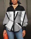 Gwmlk Independent Station New Fashionable Printed Ladies' Long-Sleeved Shirts From Stock