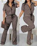 Gwmlk Independent Station New Spring / Summer 2024 Fashion Printed Zipper Jacket 2-Piece Set